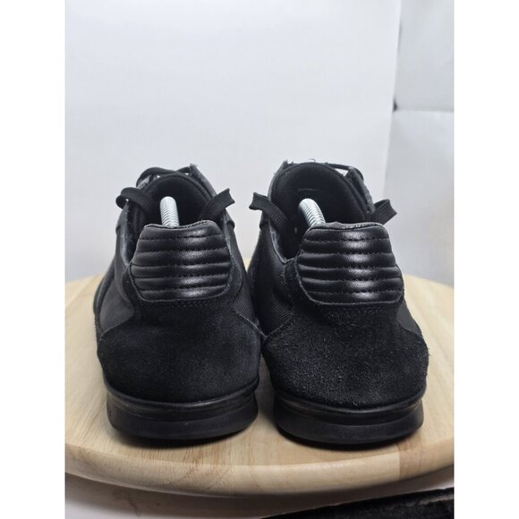 Mens 11 euro 45 Hugo Boss All Black Suede/extile Shoes Sneakers - Picture 6 of 9